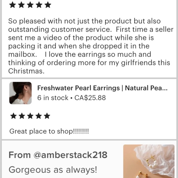 🌟Buy 1 Get 1 FREE Natural Freshwater Pearl vermeil hoop earrings gold silver - Picture 4 of 13